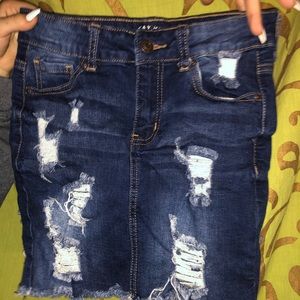 jean skirt
